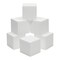 6 Pack Foam Cube Squares for Crafts - Polystyrene Blocks for DIY, Floral Arrangements, Arts Supplies (4 x 4 x 4 in, White)